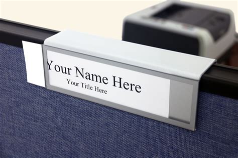 Cubicle Name Plate Template